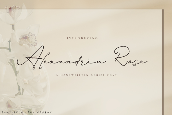Alexandria Rose: The Elegant Script Font for Crafters