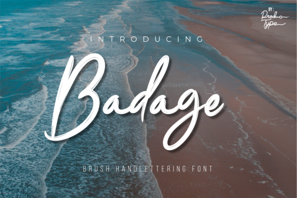 Badage: A Handwritten Font for Editorial Design