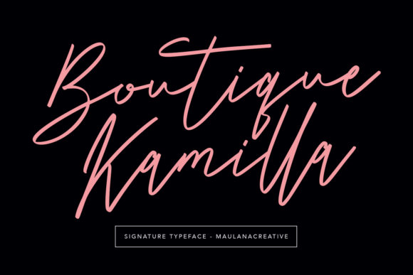 Boutique Kamilla: A Handwritten Font for Branding