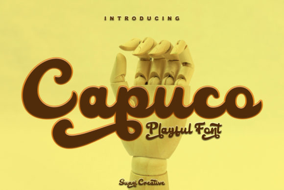 Capuco: A Playful Script Font for Small Business Branding