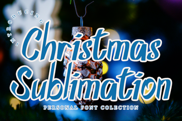 Christmas Sublimation: A Festive Script Font for Crafters