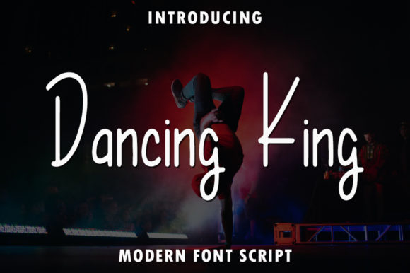 Dancing King Typeface for Elegant Editorial Design