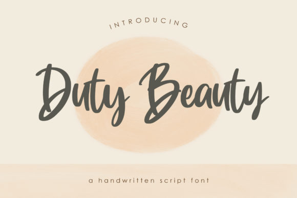 Duty Beauty: A Playful Script Font for Campaigns