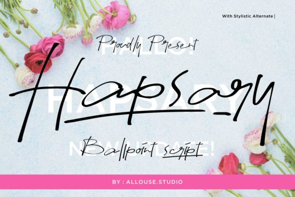 Hapsary Font: A Handwritten Typeface for Makers