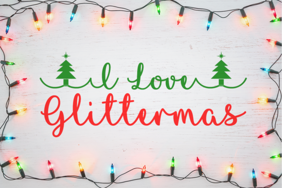 I Love Glittermas: A Festive Script Font for Web Design