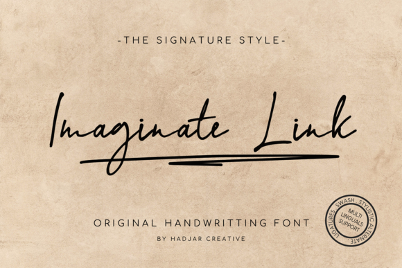 Imaginate Link: A Handwritten Font for Makers