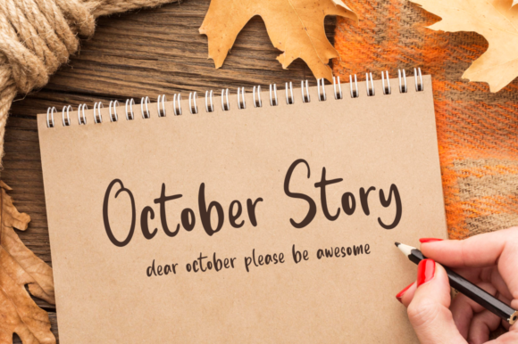 October Story: A Handwritten Font for Modern Campaigns