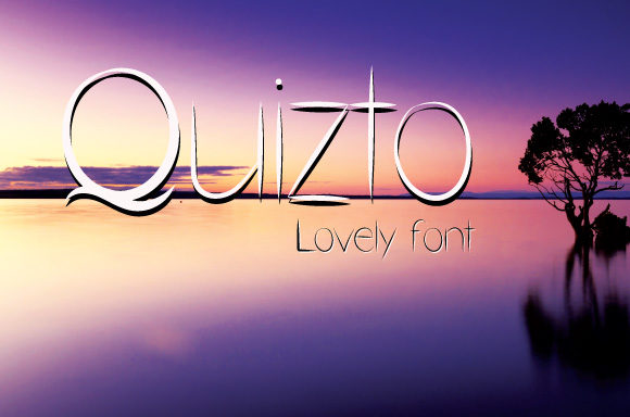 Quizto: A Handwritten Font for Modern Web Design