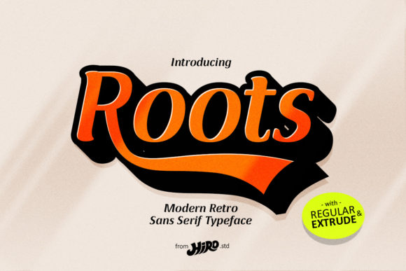 Roots: A Bold Handwritten Font for Editorial Design