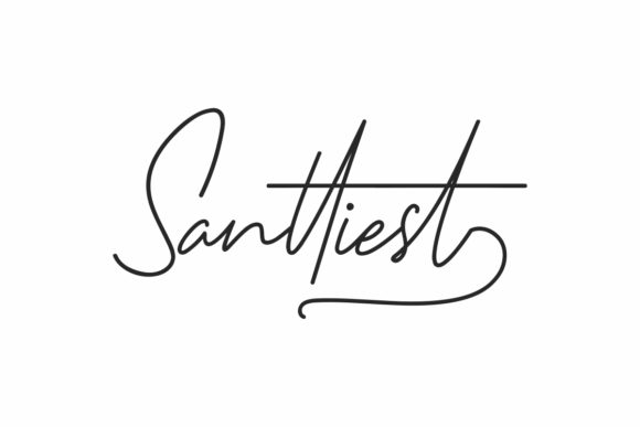 Santtiest: A Handwritten Font for Elegant Branding
