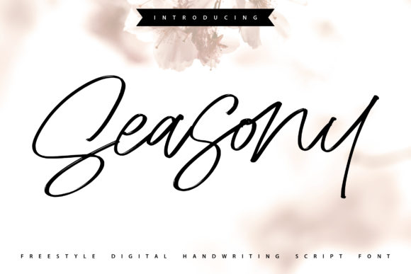 Seasony: A Handwritten Font for Polished Branding