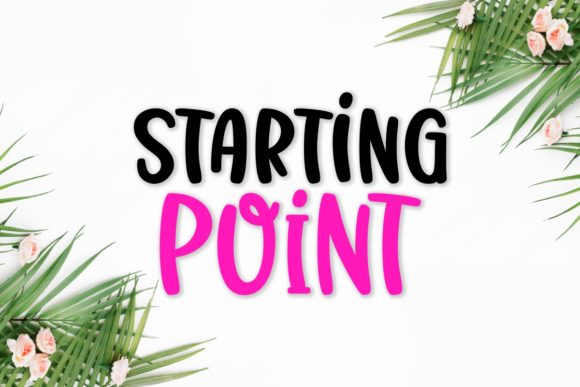 Starting Point: A Whimsical Handwritten Font for Editors