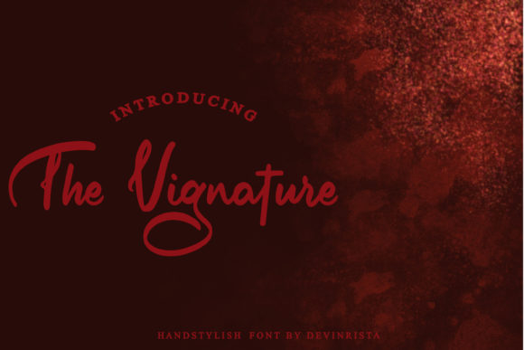 The Vignature Font: A Delicate Script for Modern Brands