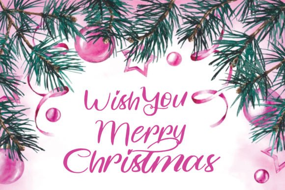 Wish You Merry Christmas Font for Branding